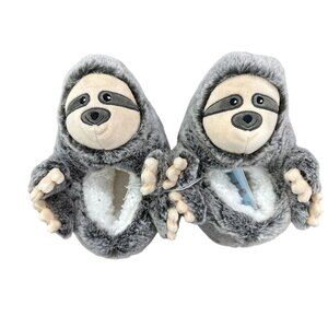 CAT & JACK Sloth Kids Brown Slippers SMALL 13-1